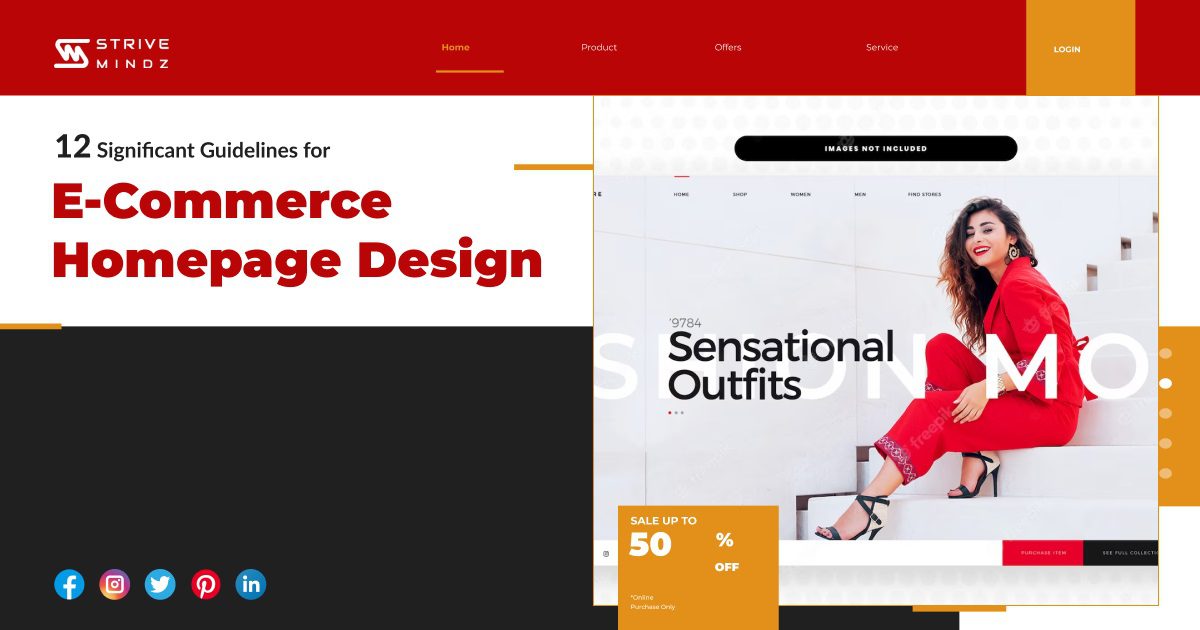 E-Commerce homepage design