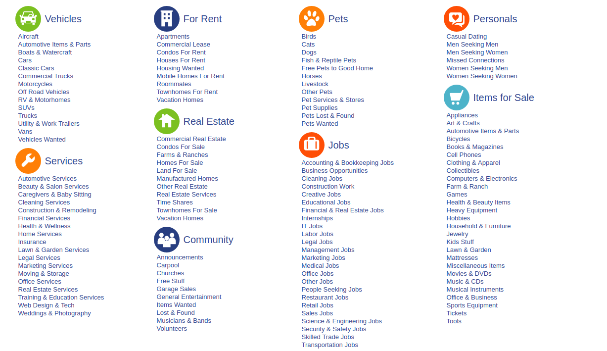 Classified App Similar To Craigslist