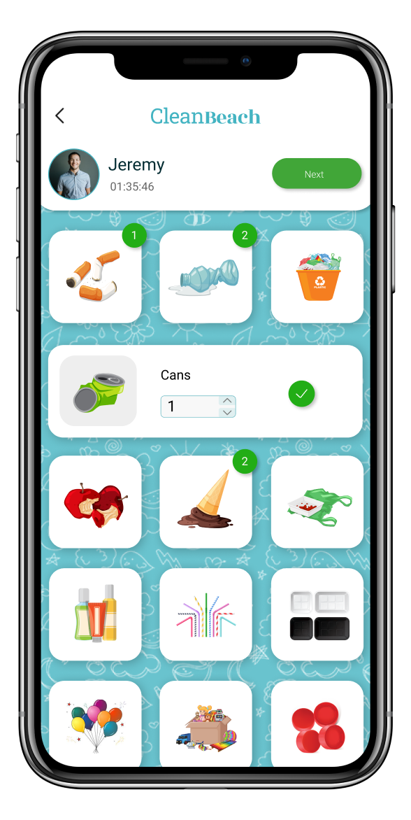 Clean Beach App Screen3